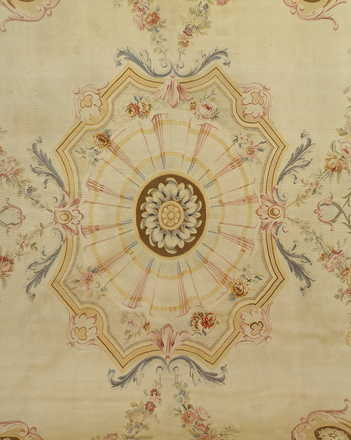 Semi-Antique Aubusson Carpet - Image 2 of 3