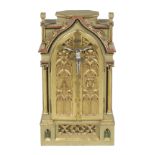 Gothic Revival Bronze Reliquary Cabinet