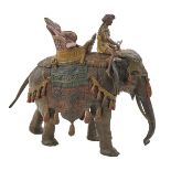 Franz Bergman Cold-Painted Bronze Elephant