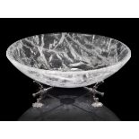 Rock Crystal Bowl on Stand
