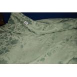 A quantity of green fabric - 140 cms wide x 1,120 cms (11.2 metres).