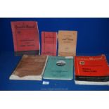 A quantity of original Tractor Manuals for The Barford Atom, McConnel, Model 'M',