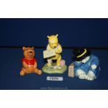 A Royal Doulton figure of 'Pooh Bear' First Aid collection together with a Coalport figure of