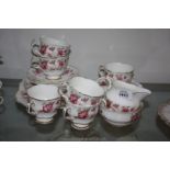 An Arklow (Irish) part Teaset including six cups and saucers, five plates, milk jug,