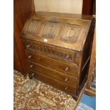 A Priory Oak style Bureau,