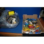 A quantity of Scalextric racing cars and empty boxes including Lotus March 10, Rothmans,