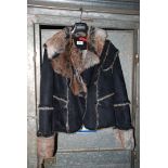 A ladies modern faux fur Jacket,