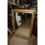 A modern gilt framed, bevel plated Mirror,