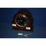 A Smiths mantle Clock with two train movement