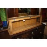 A light Oak framed glass display Case,