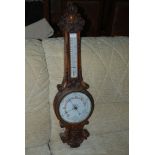 Oak Barometer.