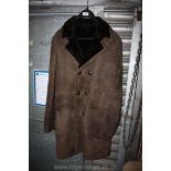 A dark brown gents Sheepskin Coat