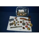 A quantity of interesting and collectable medals including a Victorian 'Dowler' medal, tokens,
