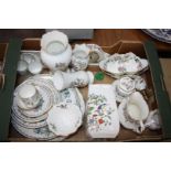 A large quantity of Aynsley china, 'Pembroke' pattern including jugs, vases, large plates,