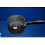 A Victorian copper Saucepan