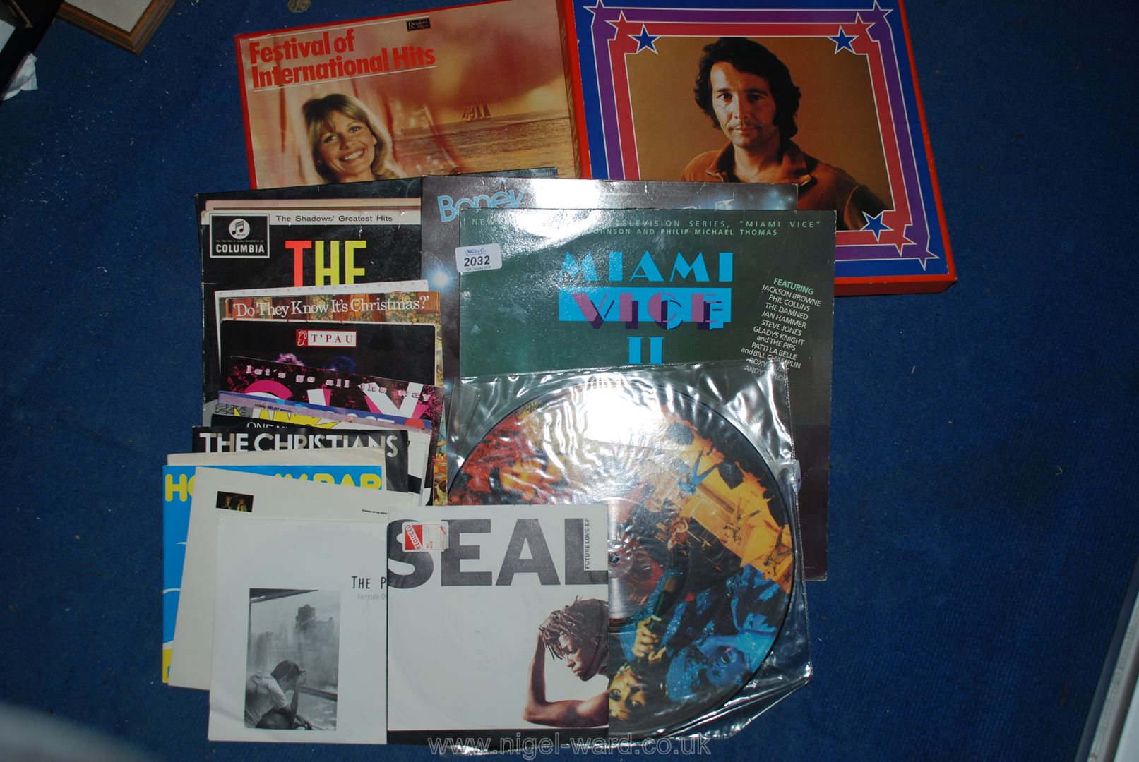 A quantity of records; Herb Albert, Boney M plus 45's Murray Head, Seal, etc.