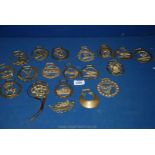 A quantity of horse brasses