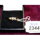 An 18ct gold Opal ring