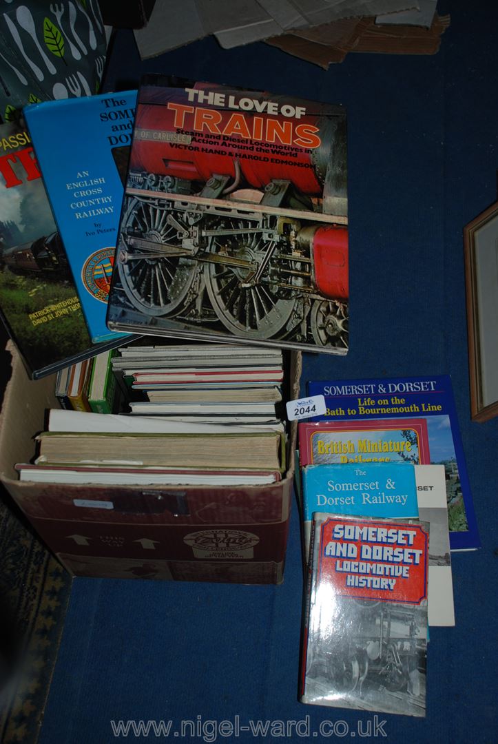 A large quantity of books depicting Trains and Railways, etc.