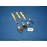 Two silver forks and two jam spoons
