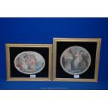 A pair of framed Mezzotints.