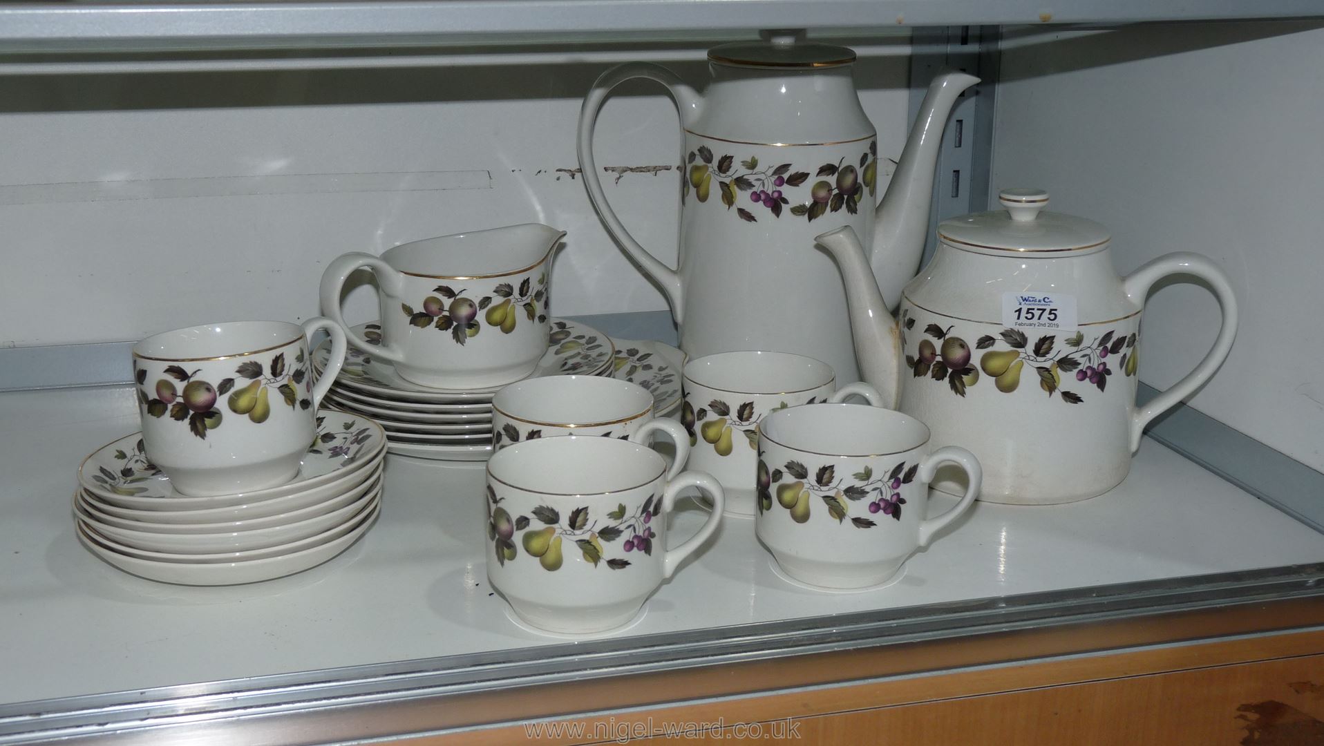 A quantity of Midwinter tea and coffee ware in berries and fruits pattern,