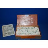 A boxed set of ' Chinese game of four' winds (Majong) box, a/f.