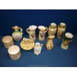 A quantity of Crown Devon vases and pots and similar.