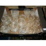 A large quantity of miscellaneous Sundae dishes.