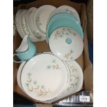A British Anchor dinner service with tureen, gravy boat, etc.