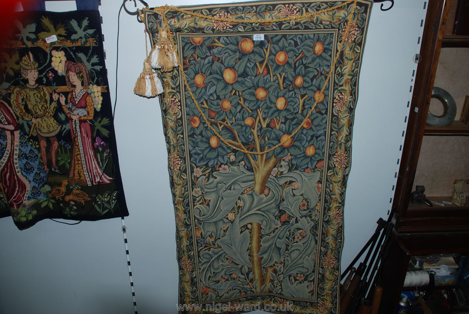 A reproduction French wall hanging Tapestry ''Arbre de William'