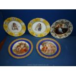 Five Plates including; Napoleon & Josephine.