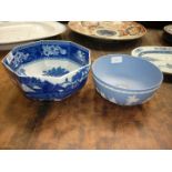 A Wedgwood fallow deer bowl along with another Wedgwood bowl.