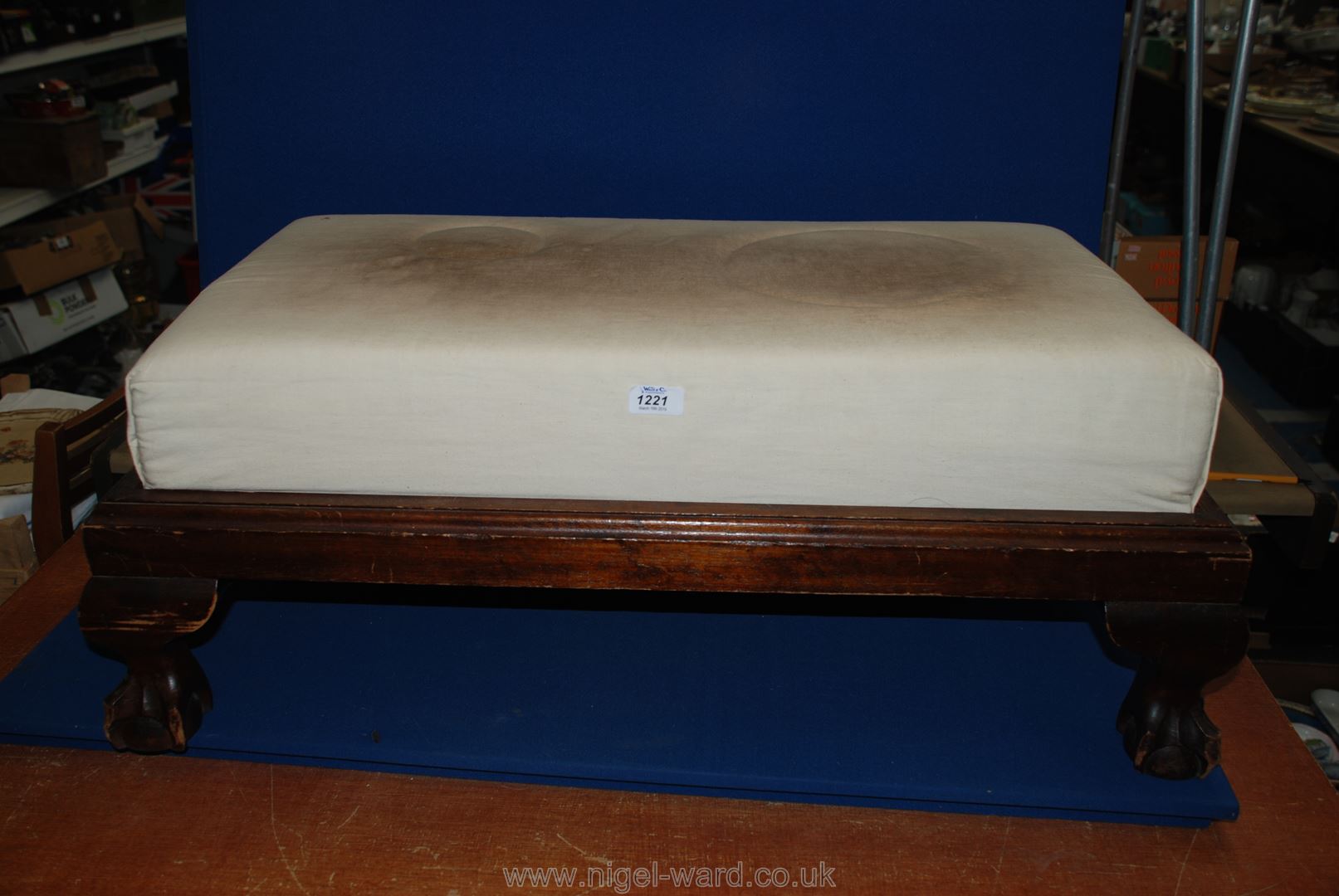 An Oak Footstool