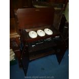 A cross-banded Mahogany cased hostess type Hot Cupboard,