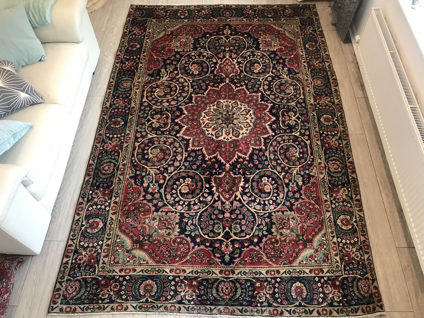 A hand-made Isfahan Carpet,