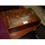 A 19th c. Marquetry inlaid Box for restoration.