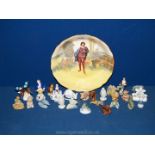 A Royal Doulton dish plus others and Whimsies.
