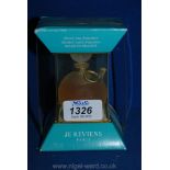 A Worth perfume bottle ' Je Reviens' Paris originally designed by Lalique, boxed.