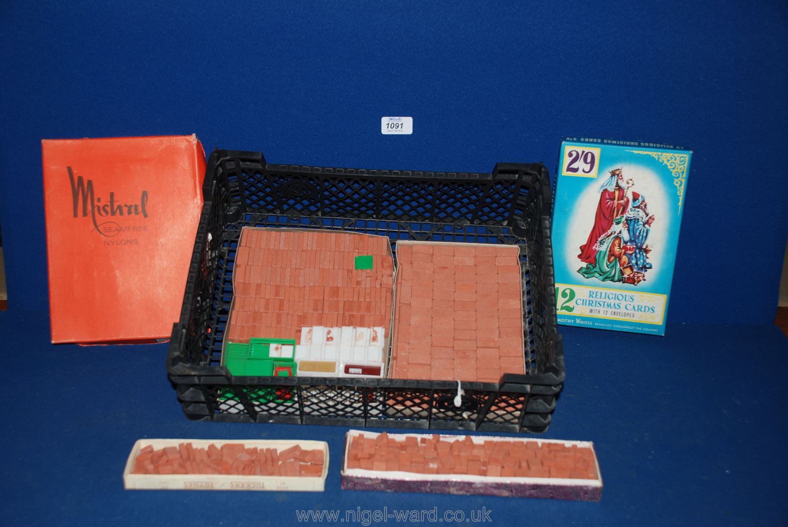 A quantity of Terracotta modelling Bricks, windows and doors.