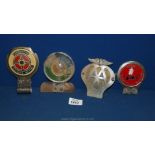 Four Car Badges including AA Badge