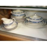A quantity of Bristol 'Canynge' china including dinner plates, side plates,