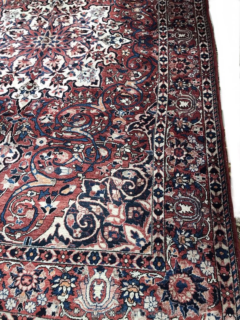 A large hand-made Kerman Carpet, - Image 3 of 3
