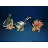 Three Beswick Birds - Bullfinch,