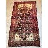 A hand-made Shiraz red Rug,