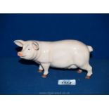 A realistic model of a pig by Leonardo 7" long
