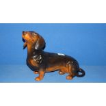 A Beswick fireside Dachshund.