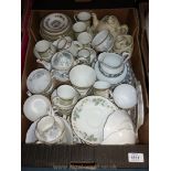 A quantity of china including a Royal Doulton 'Isabella' part coffee set,