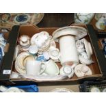 A quantity of china including Portmeirion 'Botanical Gardens' storage pot and lid, a small teapot,