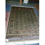 A green ground Bokhara Rug, 1.9 x 1.